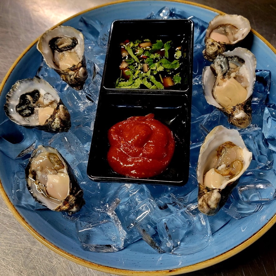 Fresh Big Island oysters on the half shell — FORC Restaurant